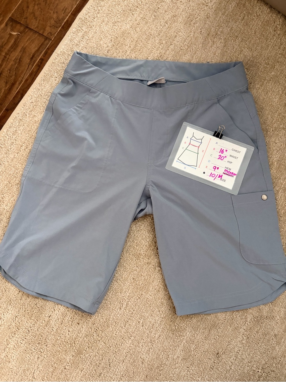 Women's Light Gray Performance Shorts